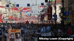 9 мая 2019 года. Санкт-Петербург, Невский проспект, "Бессмертный полк"