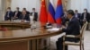 Chinese President Xi Jinping (front right) and Russian President Vladimir Putin (front left) attend a meeting on the sidelines of the Shanghai Cooperation Organization summit in Samarkand, Uzbekistan this week.