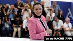 Iranian actress Taraneh Alidoosti at the Cannes Film Festival in southern France on May 26.