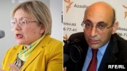 Azerbaijani rights activists Leyla Yunus (left) and her husband Arif Yunus. (file photo)