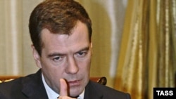 Russian President Dmitry Medvedev speaking to the French weekly Paris Match.