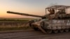 Ukrainian servicemen operate a tank in the Sumy region near the border with Russia in August 2024. 