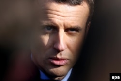 French presidential hopeful Emmanuel Macron