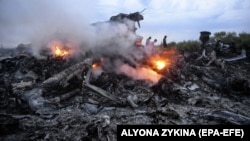 All 298 passengers and crew were killed when the Boeing 777 flying from Amsterdam to Kuala Lumpur was hit over separatist-held eastern Ukraine by what investigators say was a missile supplied by Moscow. 