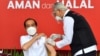 Indonesian President Joko Widodo, shown receiving a coronavirus vaccine in July 2021, said the $1.4 billion global pandemic fund was not enough, and that said $31 billion was needed to sufficiently prepare for the next global pandemic.