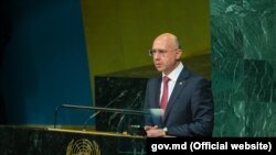 Moldovan Prime Minister Pavel Filip at UN headquarters on September 22. 