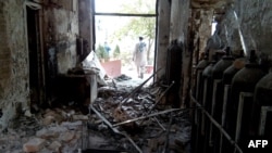 The damaged Doctors Without Borders hospital in Kunduz following an air strike in October 2015