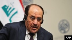 Iraqi Prime Minister Nuri al-Maliki in Washington, DC.