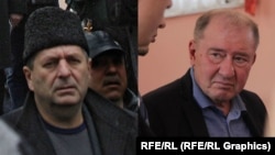 Crimean Tatar leaders Akhtem Chiygoz (left) and Ilmi Umerov were released on October 25.